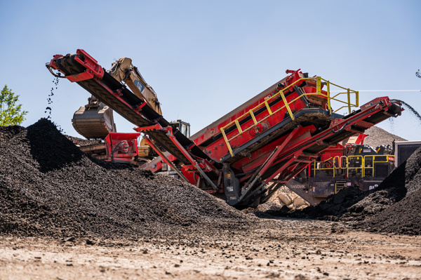 Recyklační linka Šumboru v Ořechově